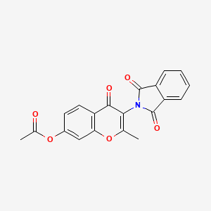 molecular formula C20H13NO6 B5883882 3-(1,3-dioxo-1,3-dihydro-2H-isoindol-2-yl)-2-methyl-4-oxo-4H-chromen-7-yl acetate 