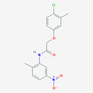 2-(4-chloro-3-methylphenoxy)-N-(2-methyl-5-nitrophenyl)acetamide