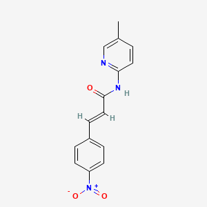 molecular formula C15H13N3O3 B5883915 N-(5-methyl-2-pyridinyl)-3-(4-nitrophenyl)acrylamide 