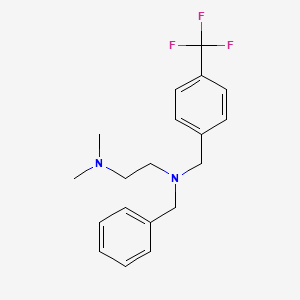 molecular formula C19H23F3N2 B5883926 N-benzyl-N',N'-dimethyl-N-[4-(trifluoromethyl)benzyl]-1,2-ethanediamine 