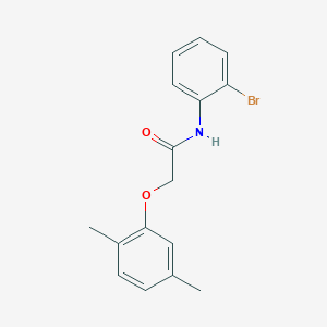 molecular formula C16H16BrNO2 B5883967 N-(2-bromophenyl)-2-(2,5-dimethylphenoxy)acetamide 