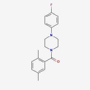 molecular formula C19H21FN2O B5883988 1-(2,5-dimethylbenzoyl)-4-(4-fluorophenyl)piperazine 