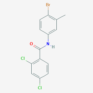molecular formula C14H10BrCl2NO B5883993 N-(4-bromo-3-methylphenyl)-2,4-dichlorobenzamide 