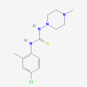 molecular formula C13H19ClN4S B5884022 N-(4-chloro-2-methylphenyl)-N'-(4-methyl-1-piperazinyl)thiourea 