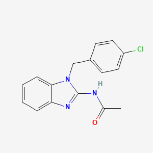 molecular formula C16H14ClN3O B5884030 N-[1-(4-chlorobenzyl)-1H-benzimidazol-2-yl]acetamide 