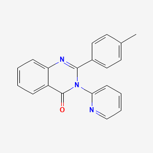 molecular formula C20H15N3O B5884037 2-(4-methylphenyl)-3-(2-pyridinyl)-4(3H)-quinazolinone CAS No. 6055-75-0