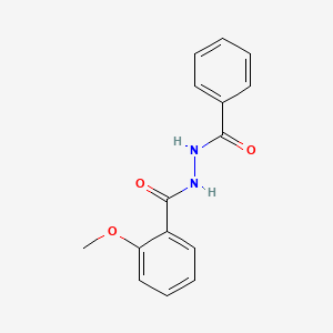 molecular formula C15H14N2O3 B5884045 N'-benzoyl-2-methoxybenzohydrazide 