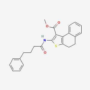 molecular formula C24H23NO3S B5884083 methyl 2-[(4-phenylbutanoyl)amino]-4,5-dihydronaphtho[2,1-b]thiophene-1-carboxylate 