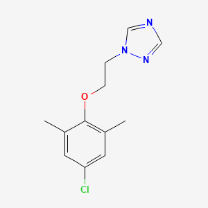 molecular formula C12H14ClN3O B5884102 1-[2-(4-chloro-2,6-dimethylphenoxy)ethyl]-1H-1,2,4-triazole 