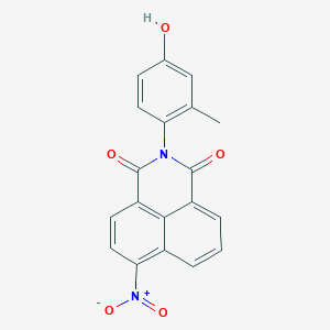molecular formula C19H12N2O5 B5884104 2-(4-hydroxy-2-methylphenyl)-6-nitro-1H-benzo[de]isoquinoline-1,3(2H)-dione 