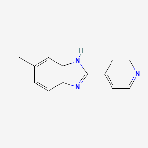 molecular formula C13H11N3 B5884155 5-methyl-2-(4-pyridinyl)-1H-benzimidazole CAS No. 84123-77-3