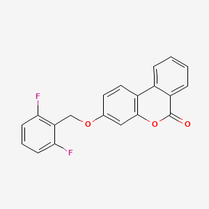 molecular formula C20H12F2O3 B5884163 3-[(2,6-difluorobenzyl)oxy]-6H-benzo[c]chromen-6-one 