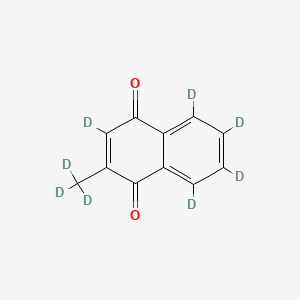 molecular formula C11H8O2 B588418 2-Methyl-1,4-naphthoquinone-d8 CAS No. 478171-80-1