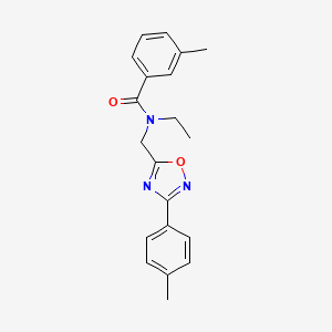 N-ethyl-3-methyl-N-{[3-(4-methylphenyl)-1,2,4-oxadiazol-5-yl]methyl}benzamide