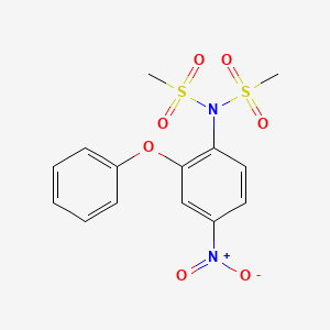 molecular formula C14H14N2O7S2 B588424 N-Methylsulfonyl Nimesulide CAS No. 51765-72-1