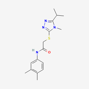 N-(3,4-dimethylphenyl)-2-[(5-isopropyl-4-methyl-4H-1,2,4-triazol-3-yl)thio]acetamide