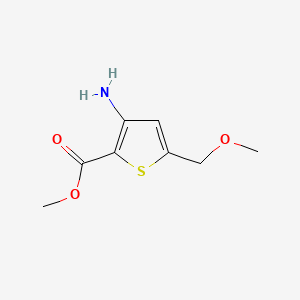 molecular formula C8H11NO3S B588429 2-Thiophenecarboxylic acid,3-amino-5-(methoxymethyl)-,methyl ester CAS No. 150360-17-1