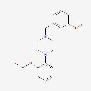 molecular formula C19H24N2O2 B5884305 3-{[4-(2-ethoxyphenyl)-1-piperazinyl]methyl}phenol 