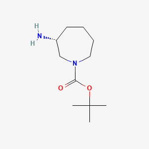 molecular formula C11H22N2O2 B588431 (R)-叔丁基 3-氨基氮杂环戊烷-1-羧酸酯 CAS No. 1032684-85-7