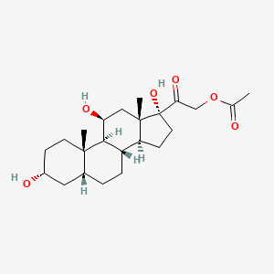 molecular formula C23H36O6 B588432 四氢皮质醇 21-乙酸酯 CAS No. 4004-80-2