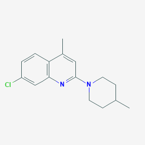 molecular formula C16H19ClN2 B5884322 7-chloro-4-methyl-2-(4-methyl-1-piperidinyl)quinoline 
