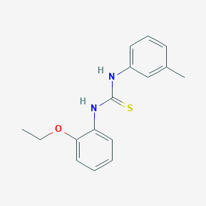 molecular formula C16H18N2OS B5884326 N-(2-ethoxyphenyl)-N'-(3-methylphenyl)thiourea 