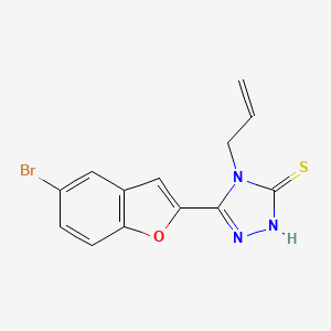 molecular formula C13H10BrN3OS B5884339 4-allyl-5-(5-bromo-1-benzofuran-2-yl)-4H-1,2,4-triazole-3-thiol 
