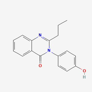 molecular formula C17H16N2O2 B5884357 3-(4-hydroxyphenyl)-2-propyl-4(3H)-quinazolinone 