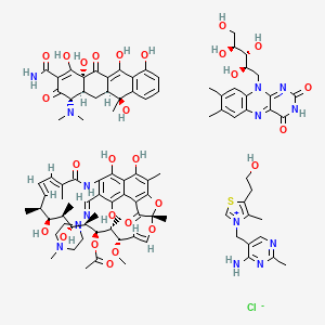 molecular formula C94H119ClN14O27S B588438 Rivicycline CAS No. 130030-59-0