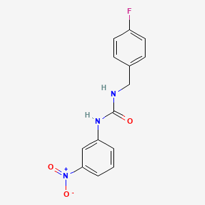 molecular formula C14H12FN3O3 B5884380 N-(4-fluorobenzyl)-N'-(3-nitrophenyl)urea 