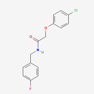 molecular formula C15H13ClFNO2 B5884382 2-(4-chlorophenoxy)-N-(4-fluorobenzyl)acetamide 
