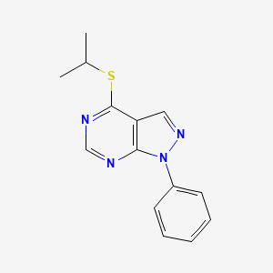 molecular formula C14H14N4S B5884402 4-(isopropylthio)-1-phenyl-1H-pyrazolo[3,4-d]pyrimidine 