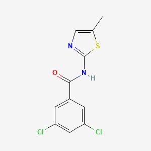 3,5-dichloro-N-(5-methyl-1,3-thiazol-2-yl)benzamide