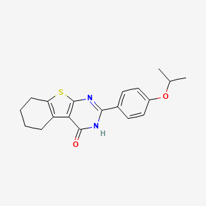 molecular formula C19H20N2O2S B5884437 2-(4-isopropoxyphenyl)-5,6,7,8-tetrahydro[1]benzothieno[2,3-d]pyrimidin-4(3H)-one CAS No. 5953-61-7