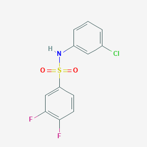 molecular formula C12H8ClF2NO2S B5884461 N-(3-chlorophenyl)-3,4-difluorobenzenesulfonamide 
