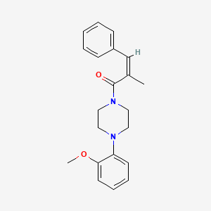 molecular formula C21H24N2O2 B5884484 1-(2-methoxyphenyl)-4-(2-methyl-3-phenylacryloyl)piperazine 