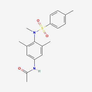 molecular formula C18H22N2O3S B5884517 N-(3,5-dimethyl-4-{methyl[(4-methylphenyl)sulfonyl]amino}phenyl)acetamide 