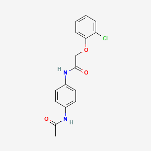 molecular formula C16H15ClN2O3 B5884521 N-[4-(acetylamino)phenyl]-2-(2-chlorophenoxy)acetamide 