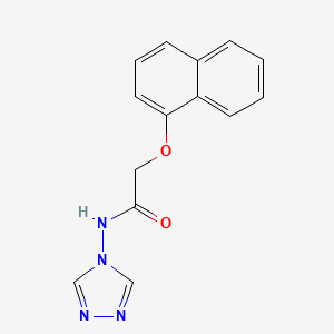 molecular formula C14H12N4O2 B5884524 2-(1-naphthyloxy)-N-4H-1,2,4-triazol-4-ylacetamide 