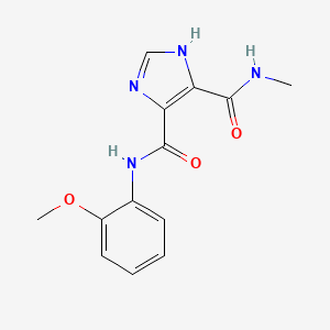 molecular formula C13H14N4O3 B5884540 N~4~-(2-methoxyphenyl)-N~5~-methyl-1H-imidazole-4,5-dicarboxamide 