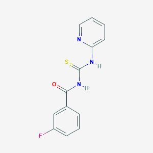 3-fluoro-N-(pyridin-2-ylcarbamothioyl)benzamide