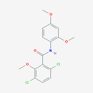 molecular formula C16H15Cl2NO4 B5884578 3,6-dichloro-N-(2,4-dimethoxyphenyl)-2-methoxybenzamide 
