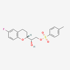 molecular formula C18H19FO5S B588458 (1'S,2R)-2-(2'-Tosyl-1',2'-dihydroxyethyl)-6-fluorochromane CAS No. 905454-52-6
