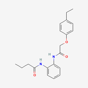 molecular formula C20H24N2O3 B5884589 N-(2-{[2-(4-ethylphenoxy)acetyl]amino}phenyl)butanamide 