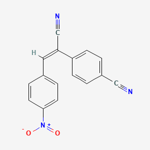 molecular formula C16H9N3O2 B5884600 4-[1-cyano-2-(4-nitrophenyl)vinyl]benzonitrile 