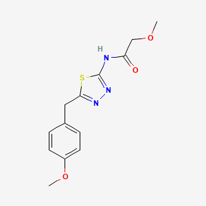 molecular formula C13H15N3O3S B5884617 2-methoxy-N-[5-(4-methoxybenzyl)-1,3,4-thiadiazol-2-yl]acetamide 