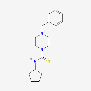molecular formula C17H25N3S B5884624 4-benzyl-N-cyclopentyl-1-piperazinecarbothioamide 