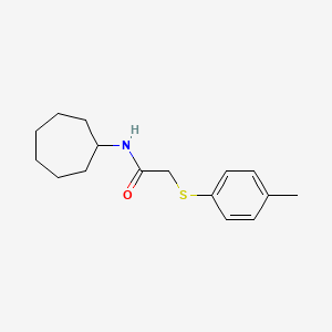 N-cycloheptyl-2-[(4-methylphenyl)thio]acetamide