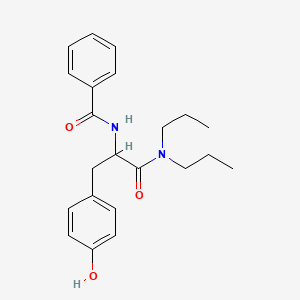 molecular formula C22H28N2O3 B588464 N-(1-(二丙氨基)-3-(4-羟基苯基)-1-氧代丙烷-2-基)苯甲酰胺 CAS No. 57227-09-5