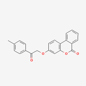 molecular formula C22H16O4 B5884666 3-[2-(4-methylphenyl)-2-oxoethoxy]-6H-benzo[c]chromen-6-one 